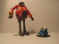 The Big Bad Dr.Eggman, and the 3 Little Chao (Sonic) Custom Action Figure