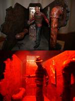 Freddy's Boiler Room (Nightmare on Elm Street) Custom Diorama / Playset