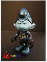 Blue Lantern Smurf (Green Lantern) Custom Miniature / Figurine