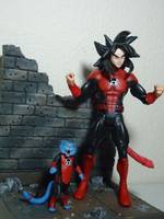 Red Lantern Goku (Green Lantern) Custom Action Figure