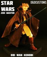 Jedi Knight Master Obi Wan Kenobi AOTC (Star Wars) Custom Action Figure