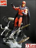 MAGNETO with Mini-Diorama of Metal Pieces Floating (Marvel Legends) Custom Diorama / Playset