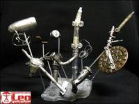 MAGNETO with Mini-Diorama of Metal Pieces Floating (Marvel Legends) Custom Diorama / Playset