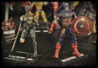 Marvel Zombies Colonel America and Black Panther (W Zombie Wasp Head) (Marvel Universe) Custom Action Figure