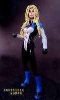Invisble Woman (White Costumed-Long Haired) (Fantastic Four) Custom Action Figure