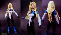 Invisble Woman (White Costumed-Long Haired) (Fantastic Four) Custom Action Figure