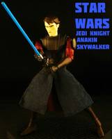 Anakin Skywalker Animated (Star Wars Clone Wars) Custom Action Figure