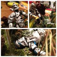 Clone Diorama "Sith Assault" (Star Wars Clone Wars) Custom Diorama / Playset
