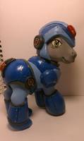 Custom Mega Man X OOAK My Little Pony (Megaman) Custom Action Figure