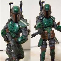 Mandalorian Merc-Green;Duty 1:18 SCALE (Star Wars) Custom Action Figure