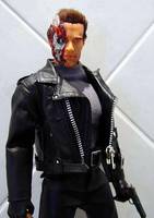 Battle Damaged T-800 with Real Hair (Terminator) Custom Action Figure