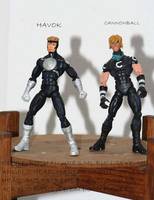 Havok and Cannon Ball (Marvel) Custom Action Figure