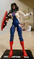 Captain America (Nikki Fury) (Marvel Universe) Custom Action Figure
