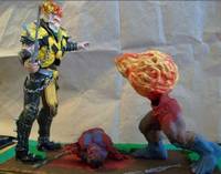 Mortal Kombat Scropion ( Skull Head 2 ) (Mortal Kombat) Custom Action Figure