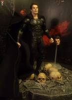 Black Suit Superman-Dream Sequence-Man of Steel (Movie Masters) Custom Action Figure