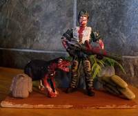 Quake 1 Grunt Q1 & Possessed Rottweiler (Quake) Custom Diorama / Playset