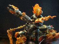 Ghostrider with Hellcycle (Marvel Universe) Custom Action Figure