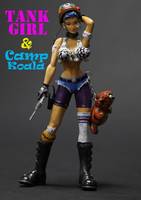 TANK-GIRL with MISSILE BRA and "Charlie Dont Surf" Helmet (Prototype) Custom Action Figure
