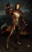 Iron Man 3 Movie Mk 42 (Iron Man) Custom Action Figure