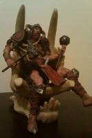 Viking Skull Throne (Original) Custom Diorama / Playset