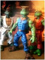 Teenage Mutant Street Fighter Turtles..Guileonardo (Teenage Mutant Ninja Turtles) Custom Action Figure