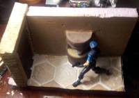 Tiger Statue Room-Mansion-Resident Evil (Resident Evil) Custom Diorama / Playset