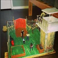 Prison Diorama (Walking Dead) Custom Diorama / Playset