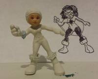 Captain Marvel (Super Hero Squad) Custom Miniature / Figurine