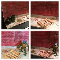 Finished! 90's Style Resident Evil Style Apocolypse Diorama Walking Dead Street Fighter! (Resident Evil) Custom Diorama / Playset