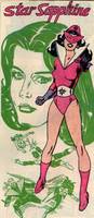 STAR SAPPHIRE Carol Ferris Silver Age (DC Direct) Custom Action Figure