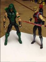 Green Arrow and Red Arrow (DC Infinite Heroes) Custom Action Figure