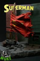 The Death of Superman (DC Universe) Custom Diorama / Playset