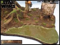 Luke  & R2 on Dagobah (Star Wars) Custom Diorama / Playset
