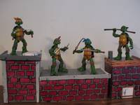 TMNT Rooftop Display (Teenage Mutant Ninja Turtles) Custom Diorama / Playset