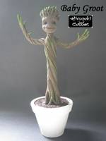 Baby Groot V2 (Guardians of the Galaxy) Custom Statue / Bust