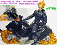 360 Degree Video of Ghost Rider, Vengeance, and Motorcycle Repaints (Marvel Legends) Custom Action Figure