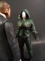 Oliver Queen and the Arrow Suit Display (DC Direct) Custom Action Figure