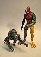 Symbiote Deadpool & Lasher (Mercury Team) (Marvel) Custom Action Figure