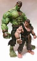 Marvelous Street Fighters- Indestructible Evil "Hulk" Ryu (Street Fighter) Custom Action Figure