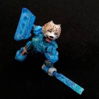 All Cats Must Scream! Pomeranian (Original) Custom Miniature / Figurine