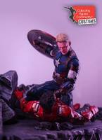 Captain America (Age of Ultron) Ver.3 Unmasked (Marvel Select) Custom Action Figure