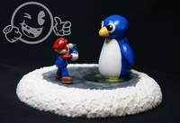 Lil' Penguin Lost Diorama (Nintendo) Custom Diorama / Playset