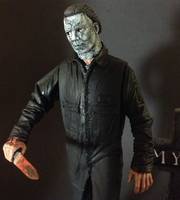 Michael Myers w/Base repaint ( Rob Zombie Halloween ) (Halloween) Custom Action Figure