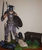 The Dovahkiin ( with custom base) (Skyrim) Custom Action Figure