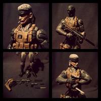 MGS4: Guns of The Patriots - Old Snake (Metal Gear Solid) Custom Action Figure