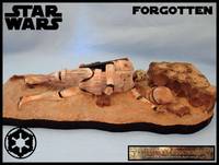 Dead Trooper Skeleton (Star Wars) Custom Diorama / Playset