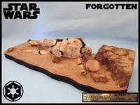 Dead Trooper Skeleton (Star Wars) Custom Diorama / Playset