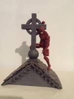 Daredevil dramatic cross (Marvel Universe) Custom Diorama / Playset