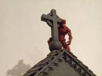 Daredevil dramatic cross (Marvel Universe) Custom Diorama / Playset