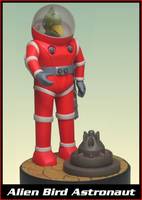 Alien Bird Astronaut (Self Customs) Custom Statue / Bust